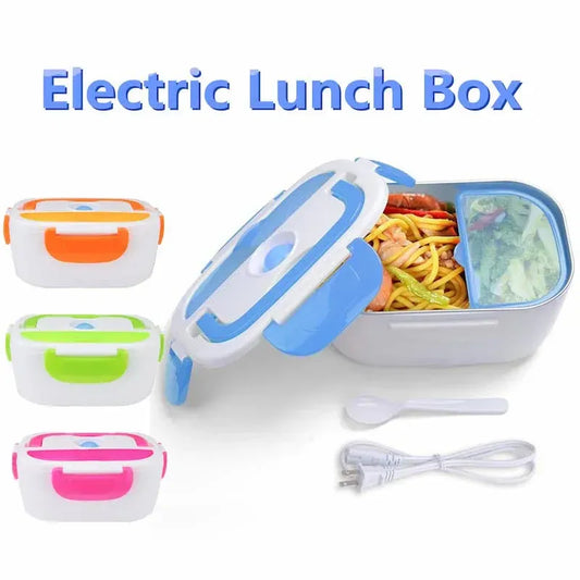 Electric Lunch Box - Electronic Heating Lunch Box & Tiffin Box Portable Electric Food Warmer for Office, School, Travel & Home | Multi-Layer Leakproof Design | Fast Heating, Easy to Clean & Carry