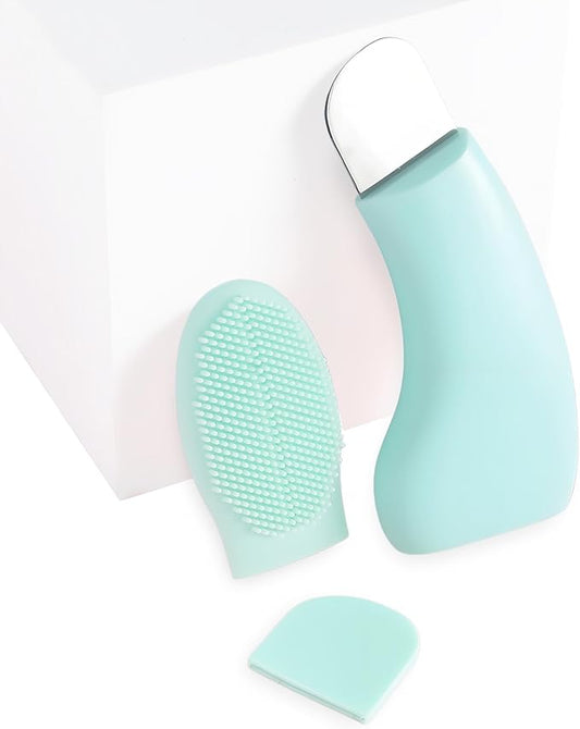 Face Scrubber + Skin Spatular 2 in 1 Blackhead Remover - Nose Pore Scrapper