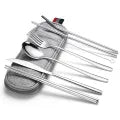 Travel Cutlery Set with Straws - With Zip Bag